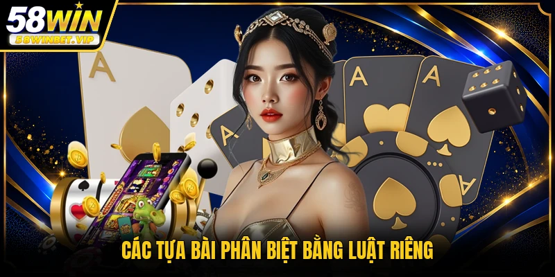 Các tựa bài phân biệt bằng luật riêng